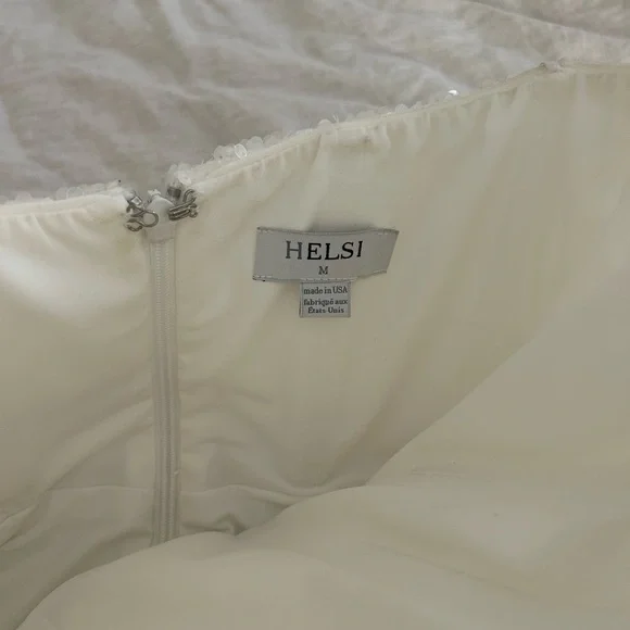 Helsi Strapless White Floral Dress - Picture 6 of 10